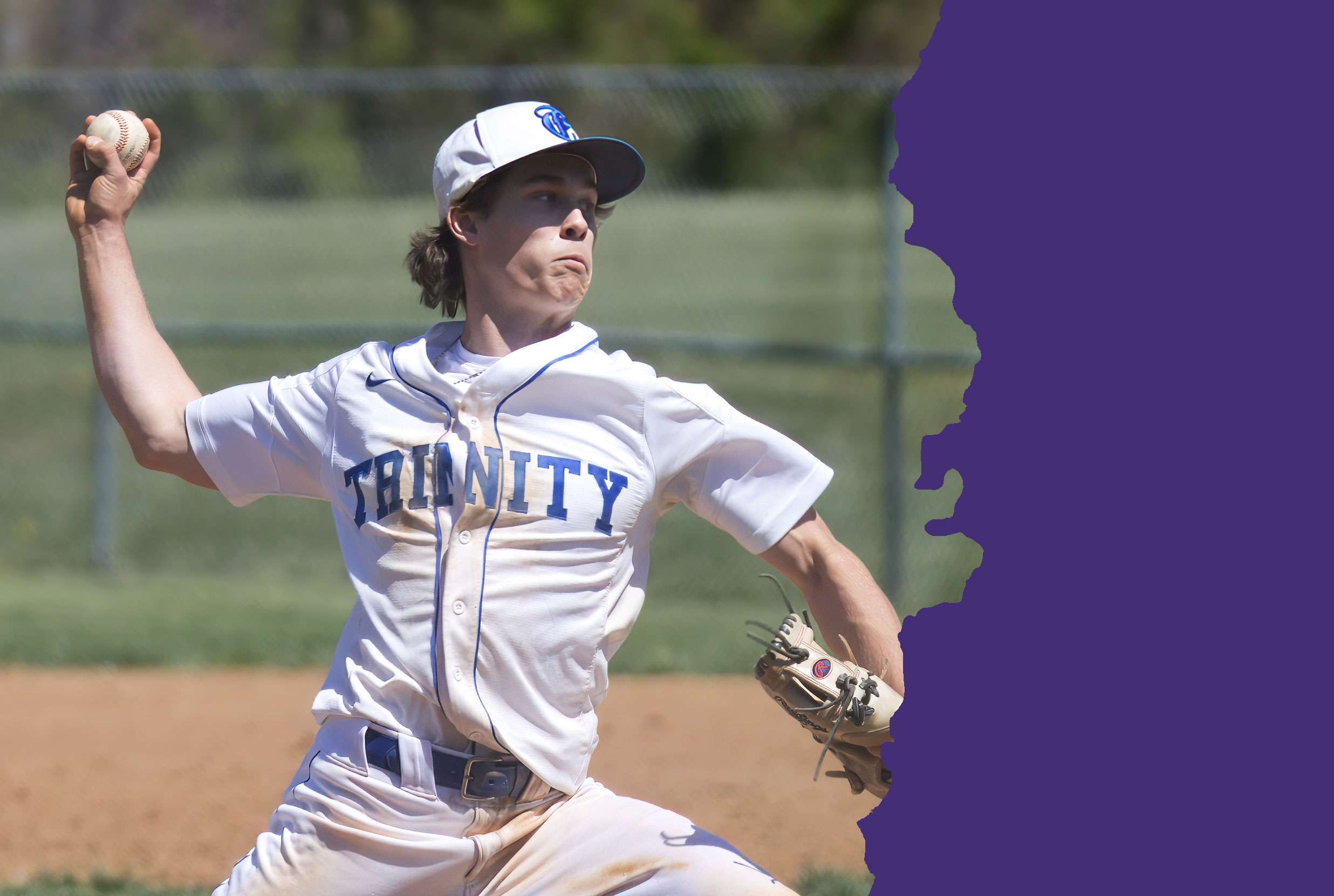 image of young man throwing a baseball